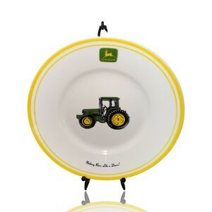 John Deere Vintage Collector Plate Farm Animals Decor 9" Round: Country Living
